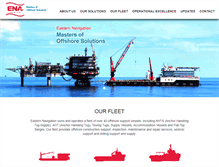 Tablet Screenshot of easternnavigation.com